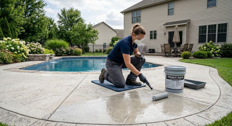 Porch Concrete Sealing in Kitsap County, WA